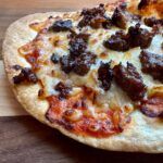 Fully cooked Tortilla Pizza.