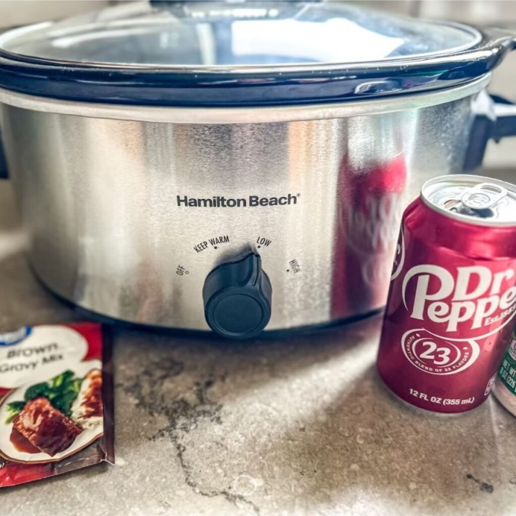 dr-pepper-gravy-roast Dr. Pepper and Brown Gravy Mix for Pot Roast Seasoning.