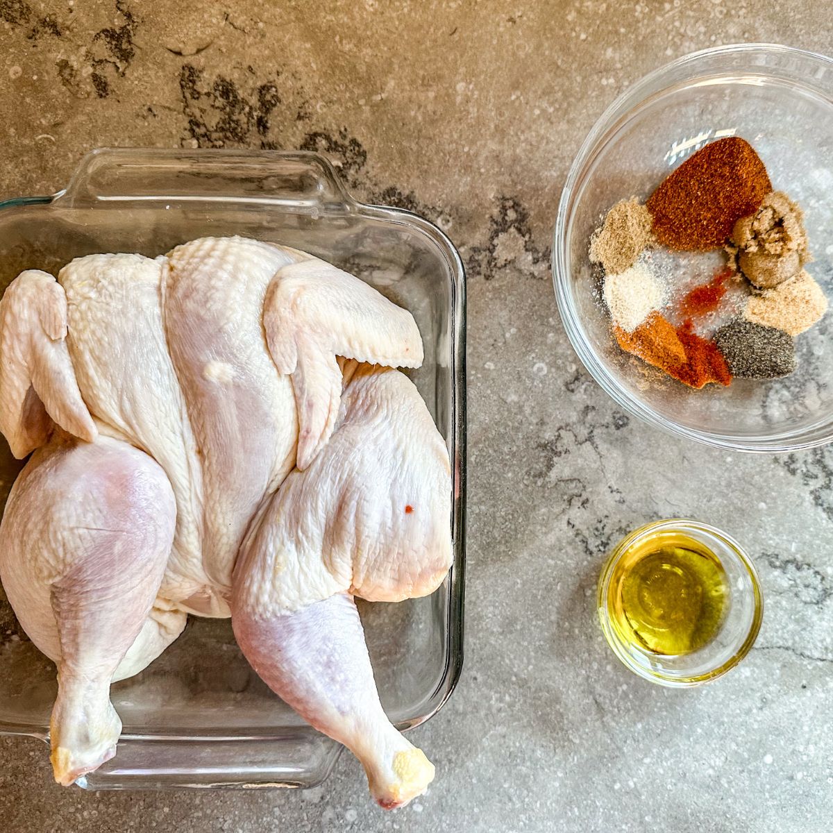 Sous Vide Whole Chicken Ingredients.