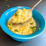 Spoon full of Jalapeño Cream Corn.