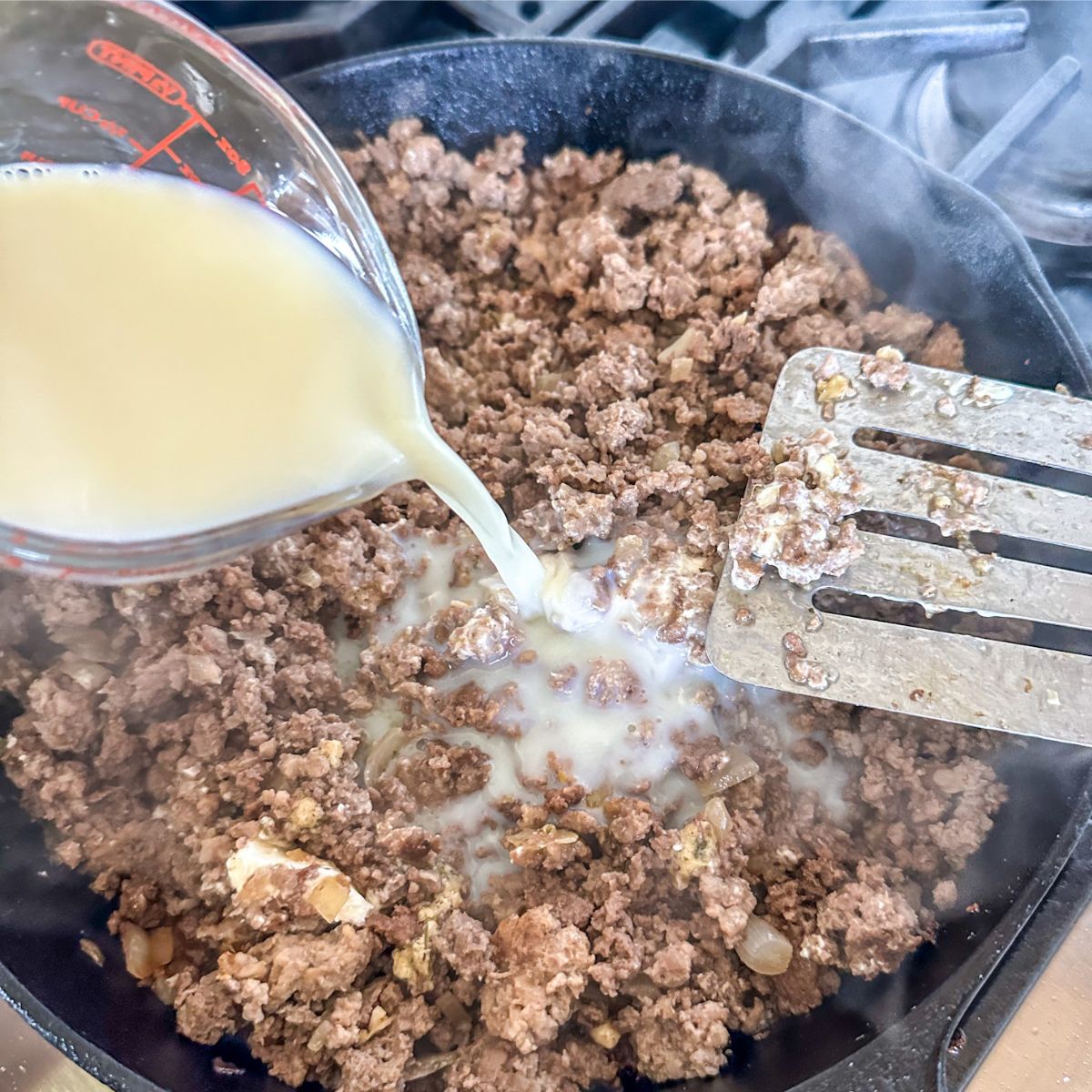 Cheesy Ranch Ground Beef and Rice Casserole - Laughing Rooster Eats