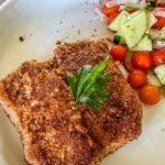Shake and Bake Pork Chop on a plate.