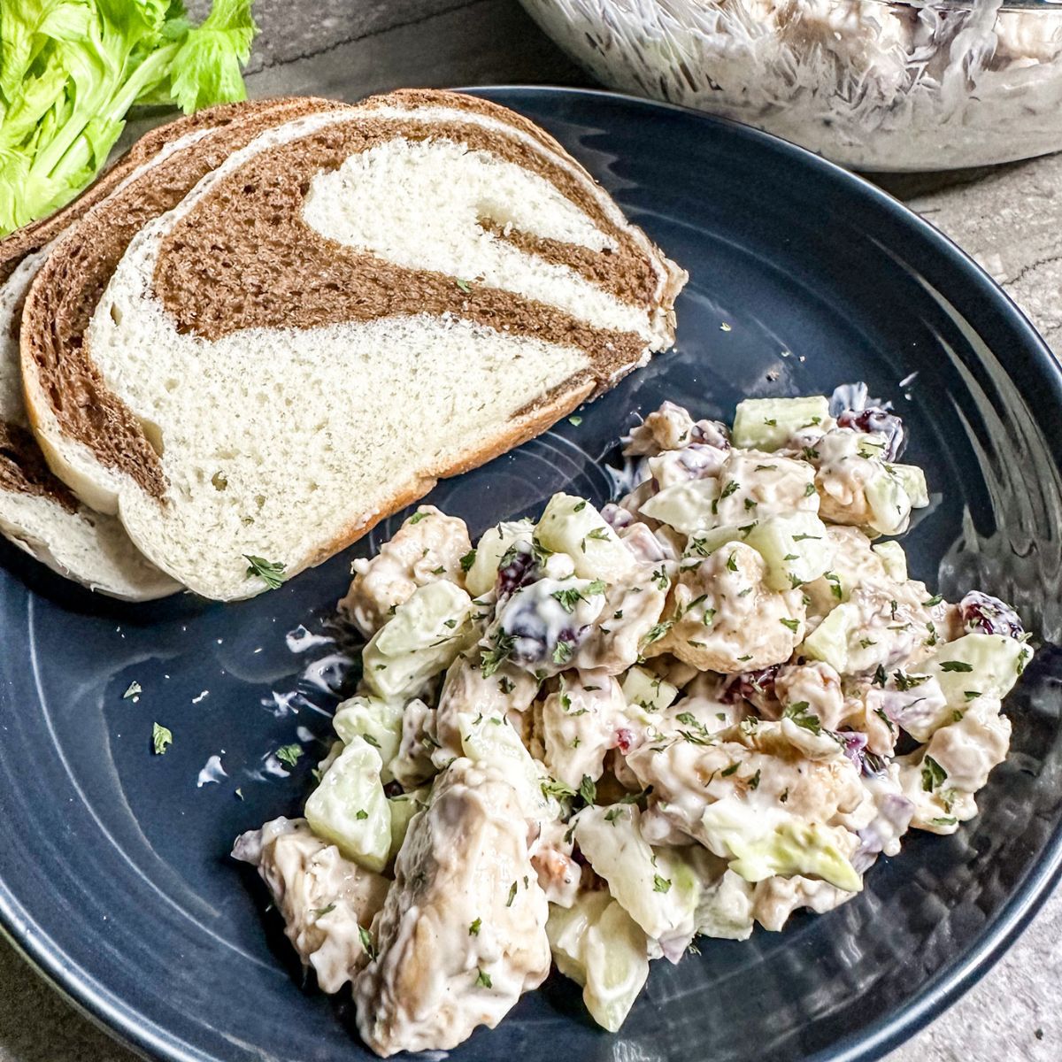finished easy chicken salad.