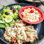 served bacon cheeseburger pasta.