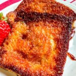 finished caramelized honey butter toast.