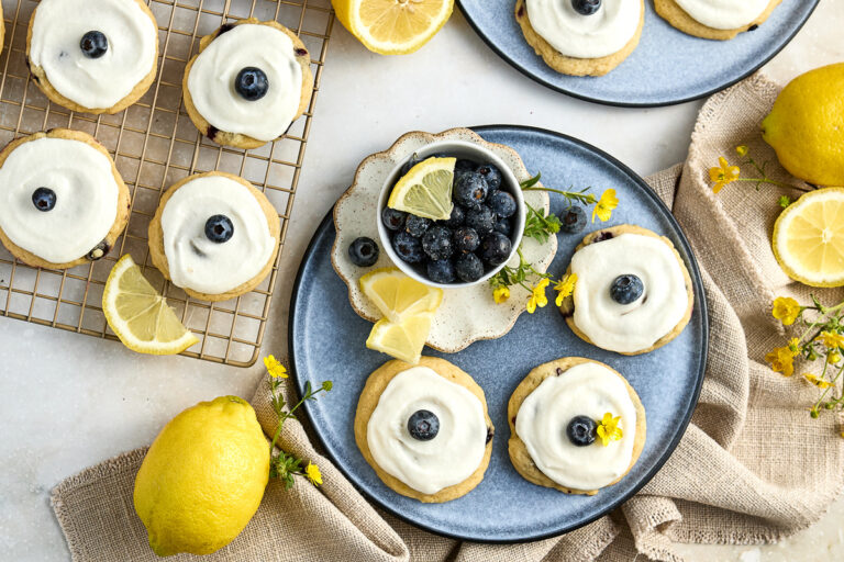 Lemon Blueberry Sugar Cookies
