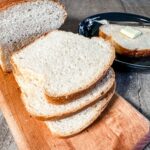 sliced potato flake sourdough bread.