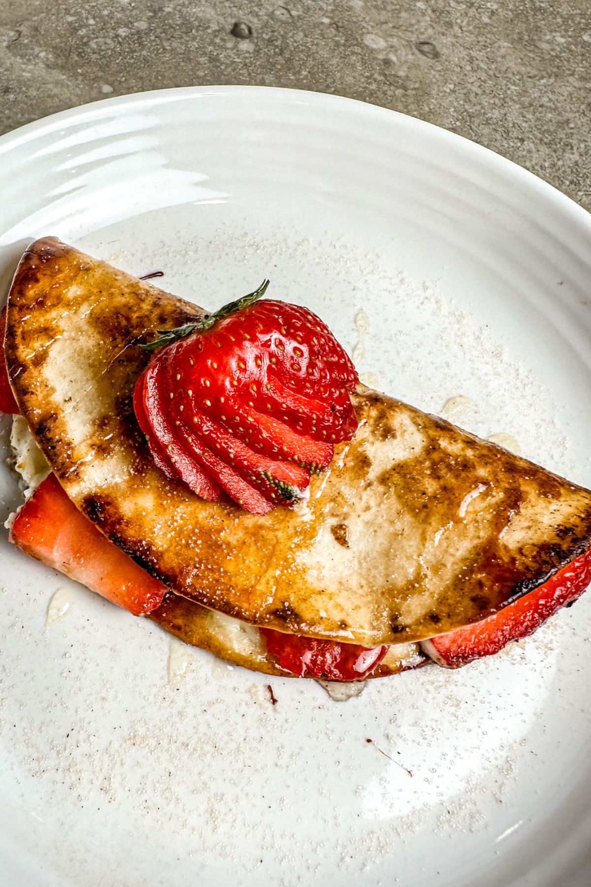 Strawberry Cheesecake Quesadilla Recipe Laughing Rooster Eats