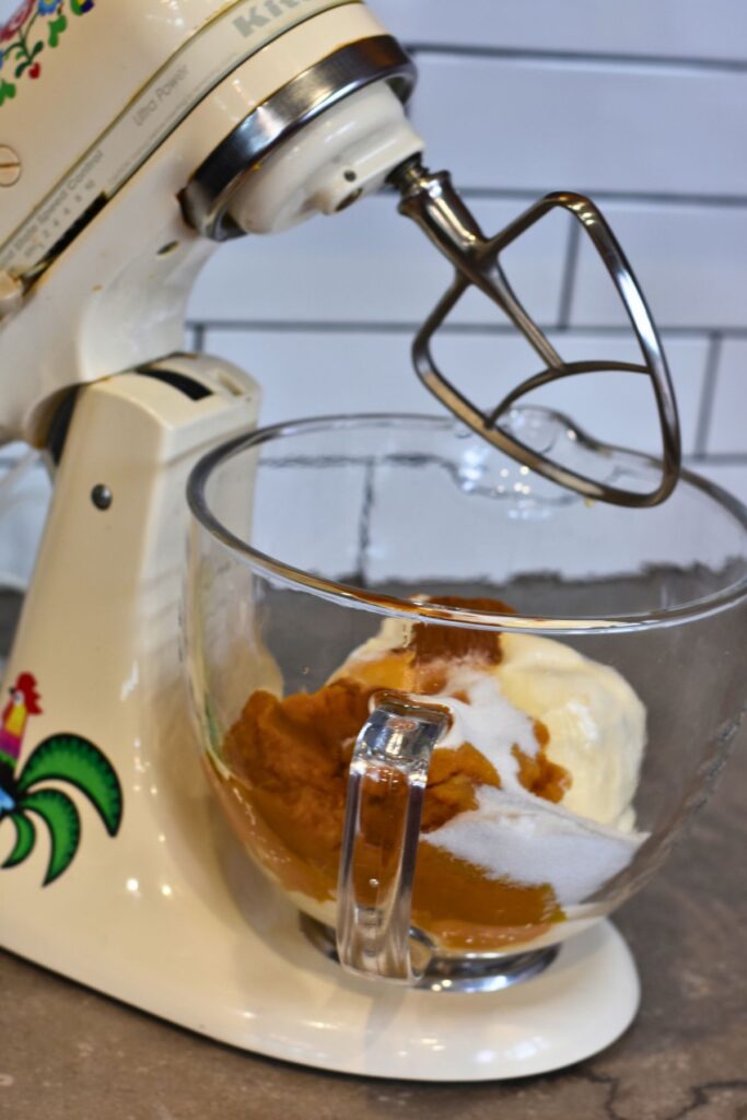 add-all-of-your-ingredients-into-your-mixing bowl Mix all of the pie filling ingredients into the mixing bowl.