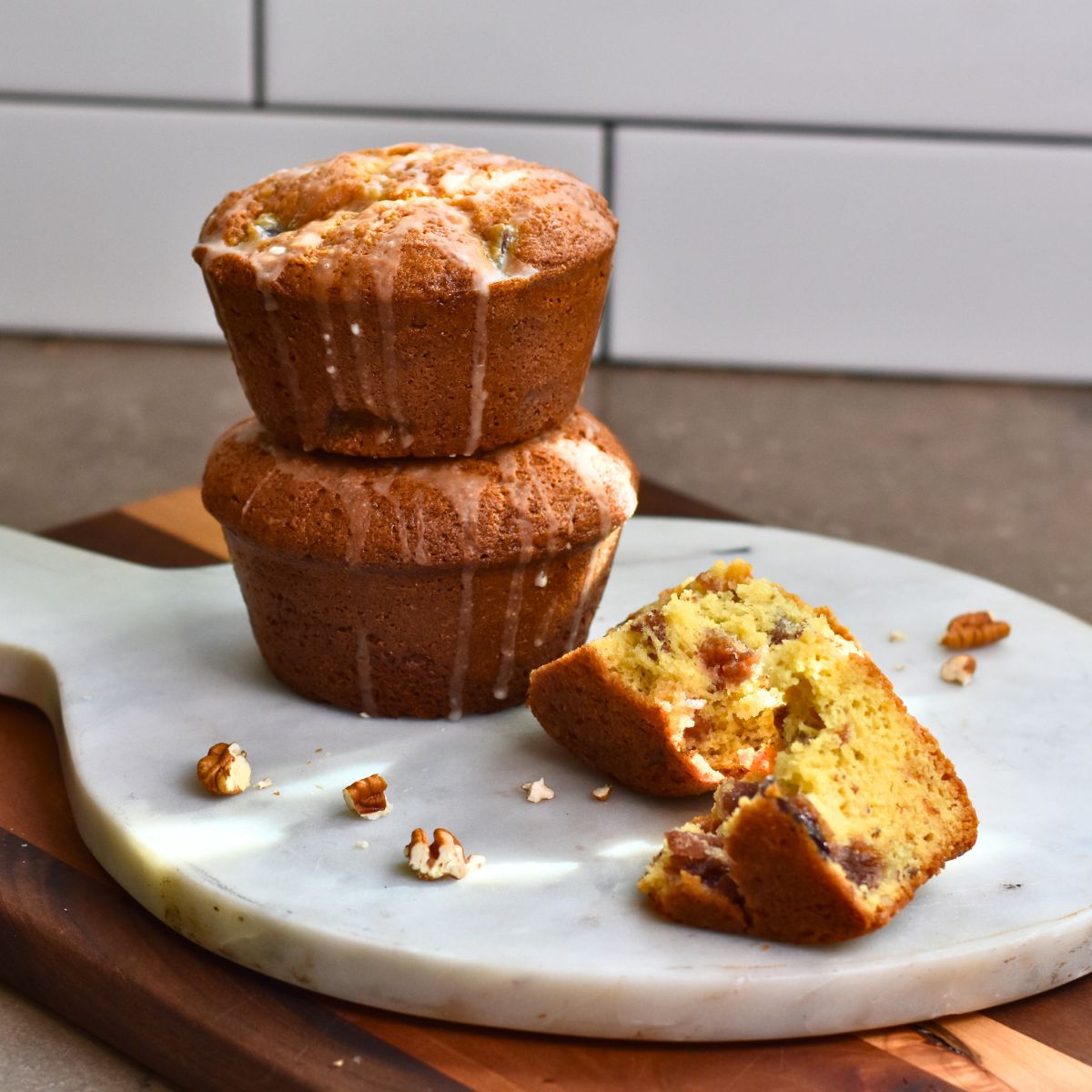 serving the rumtopt cake to my holiday guest.