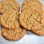 Golden brown cookie butter cookies.