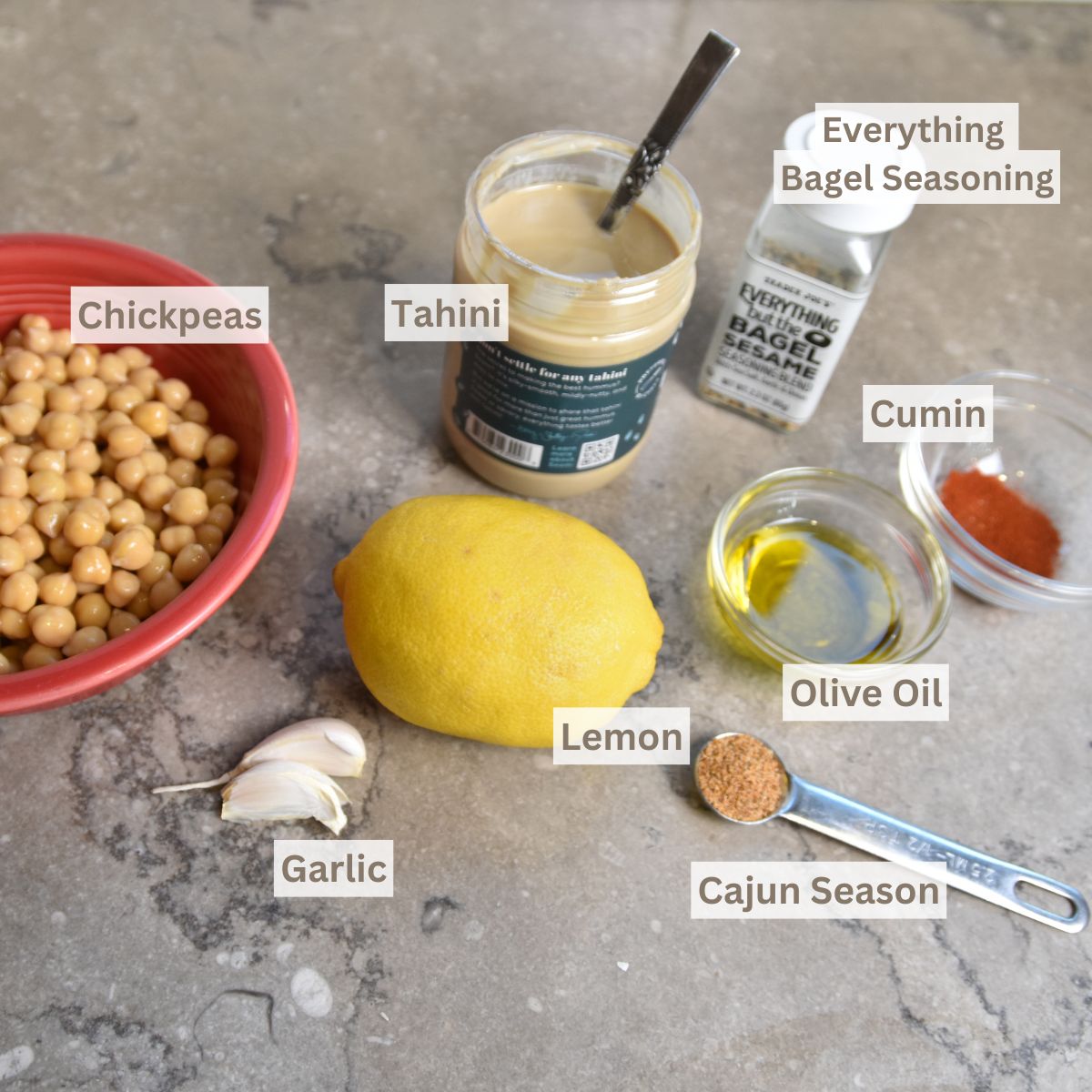 Ingredients-needed-to-make-everything-bagel-hummus Ingredients needed to make everything bagel hummus.