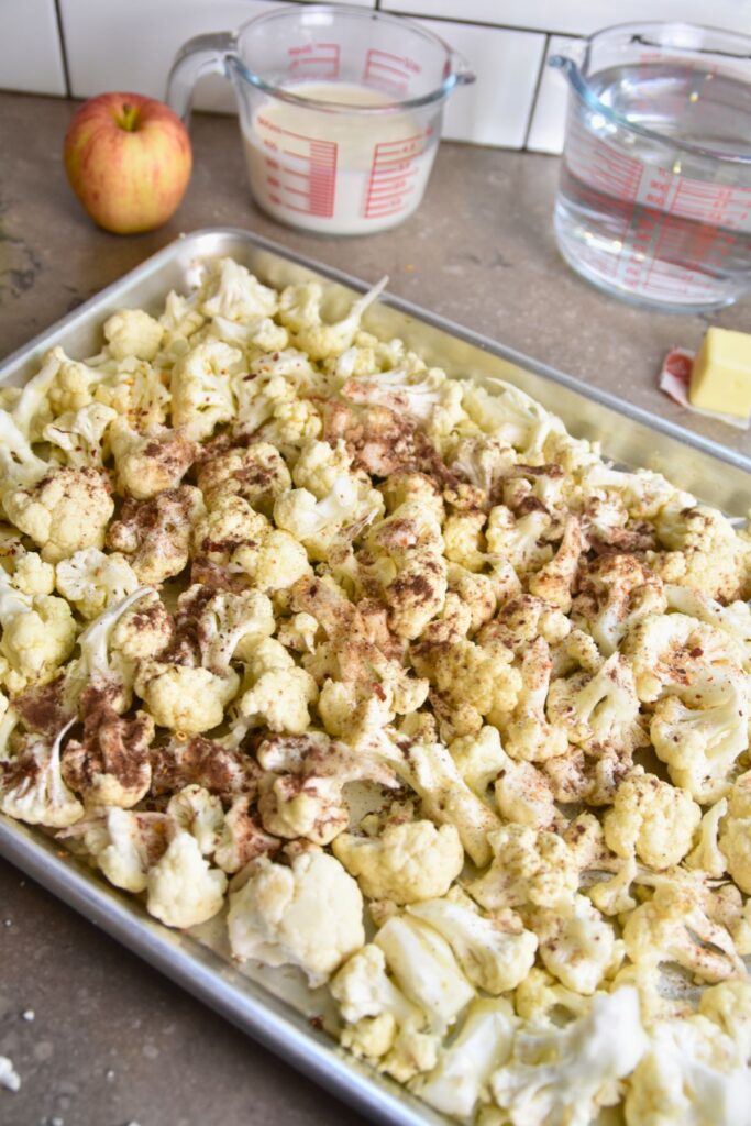 roast-the-cauliflower-in-the-oven Bake the cauliflower in the oven.