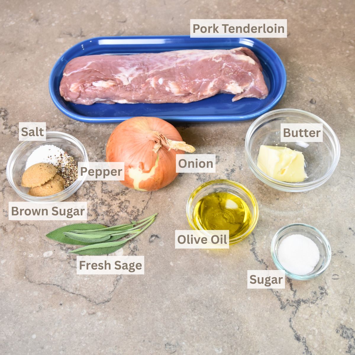Ingredients-needed-for-you-to-make-pork-tenderloin Ingredients needed for reverse sear pork tenderloin.