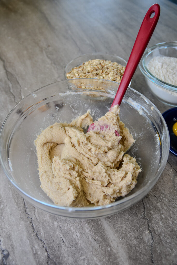 Creamed batter for Bonnie Doone Oaties