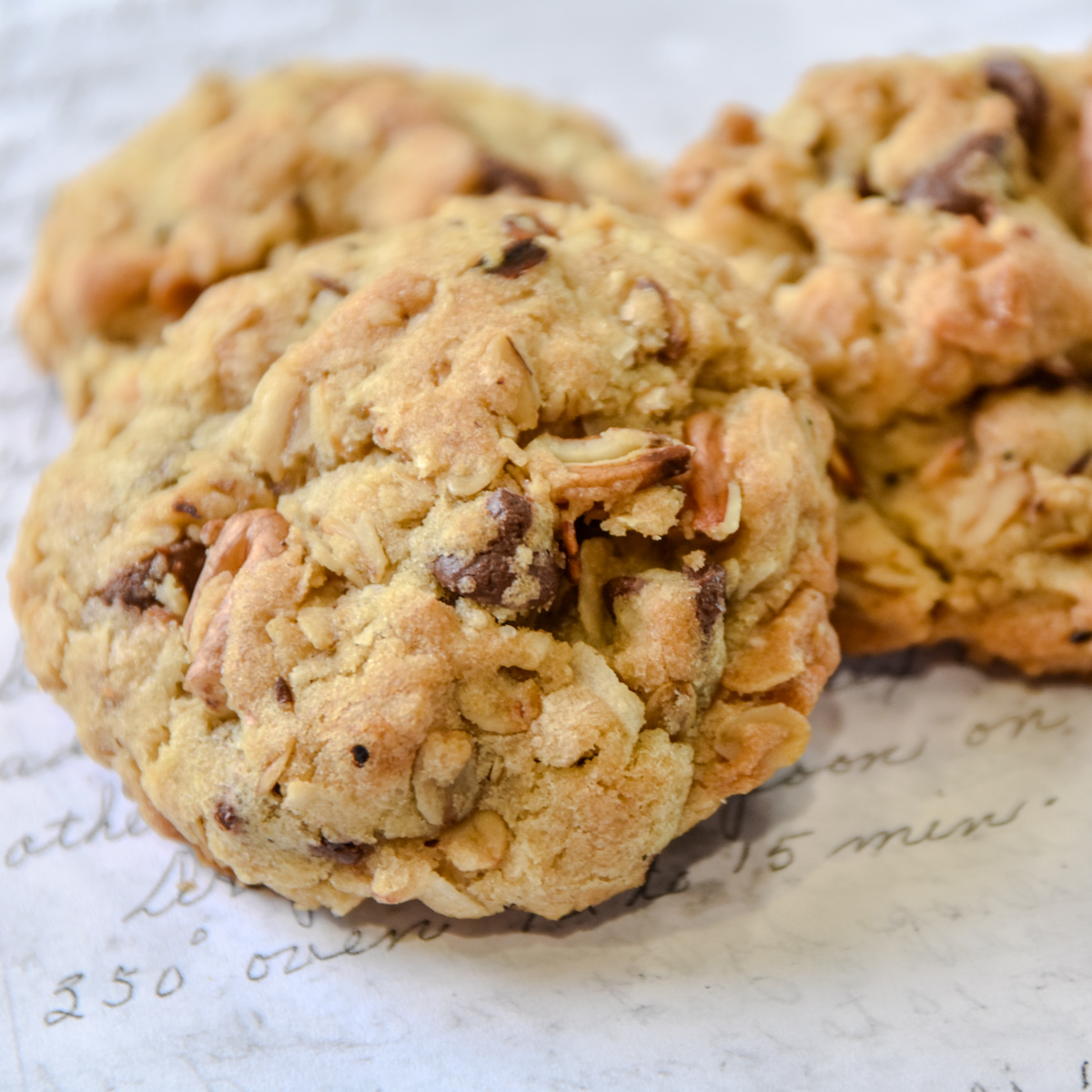 Bonnie-Doone-Oaties-Cookies-on-original-written-recipe Bonnie Doone Oaties cookie on original recipe