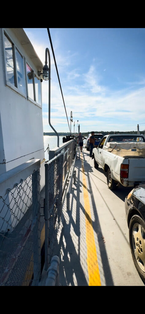 Peel Ark ferry cars.