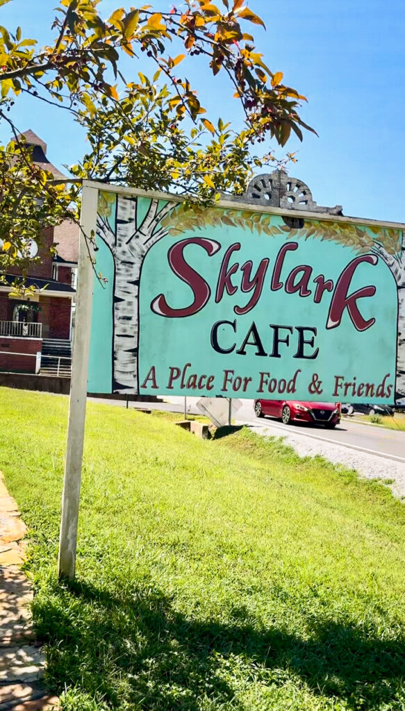 Skylark Cafe sign
