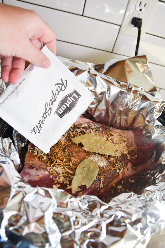 Adding lipton onion soup mix to Beef Brisket